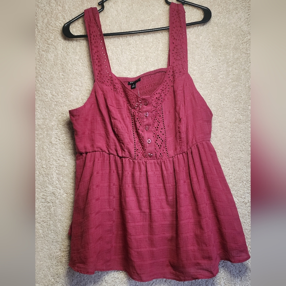 Torrid Button-Up Tank Top